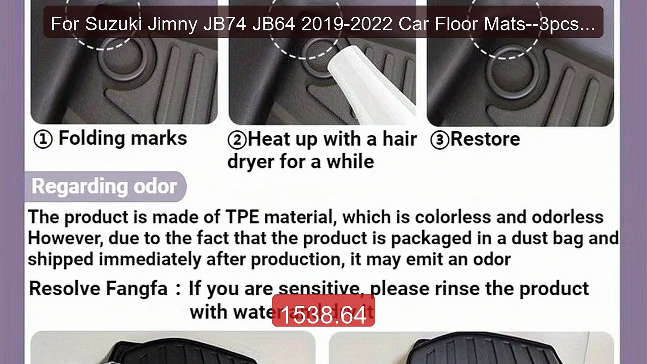 For Suzuki Jimny JB74 JB64 2019-2022 Car Floor Mats--3pcs，Floor Ma... -- Best Deal 2026 | Shop Now!