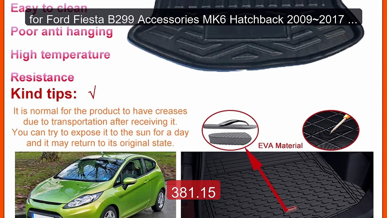 for Ford Fiesta B299 Accessories MK6 Hatchback 2009~2017 Car Trunk... -- Best Deal 2026 | Shop Now!