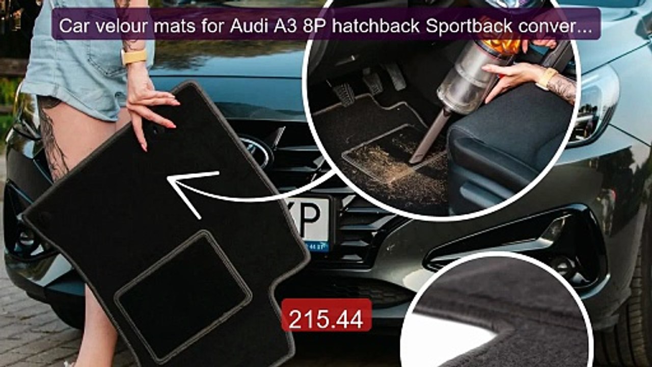 Car velour mats for Audi A3 8P hatchback Sportback convertible (20... -- Best Deal 2026 | Shop Now!