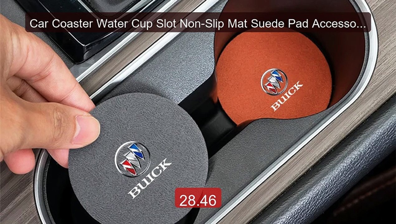 Car Coaster Water Cup Slot Non-Slip Mat Suede Pad Accessories For ... -- Best Deal 2026 | Shop Now!