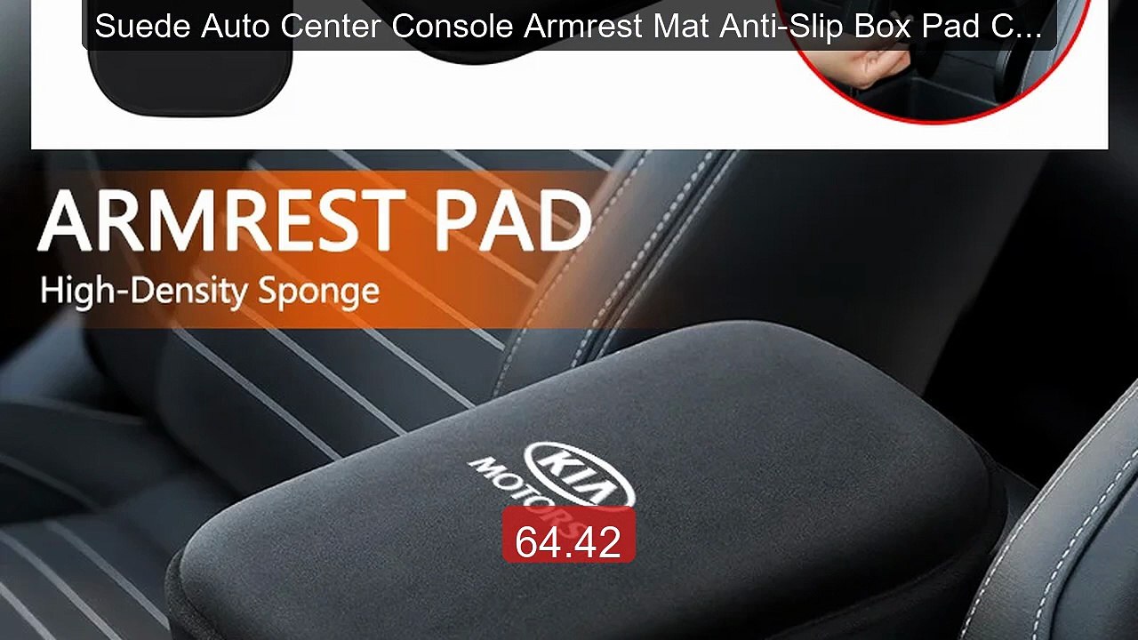 Suede Auto Center Console Armrest Mat Anti-Slip Box Pad Car Interi... -- Best Deal 2026 | Shop Now!