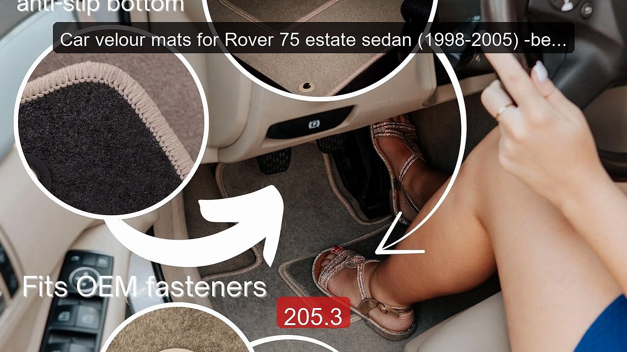 Car velour mats for Rover 75 estate sedan (1998-2005) -beig... -- Top Pick 2026 | Unbeatable Price!