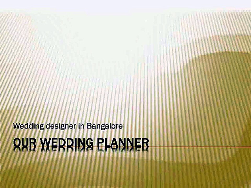 Wedding Planners in Bangalore