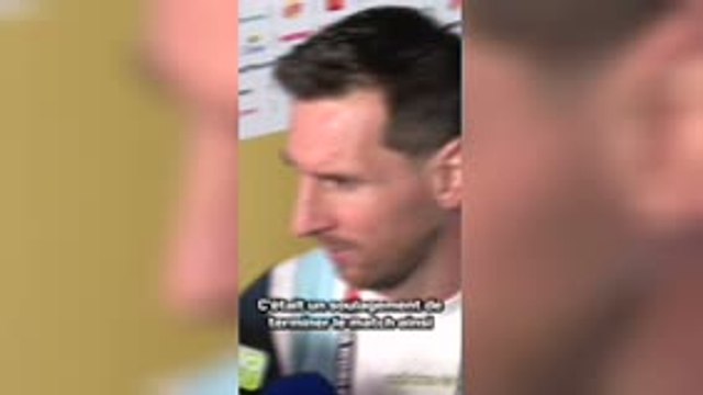 Argentine - Messi : “Un immense soulagement”