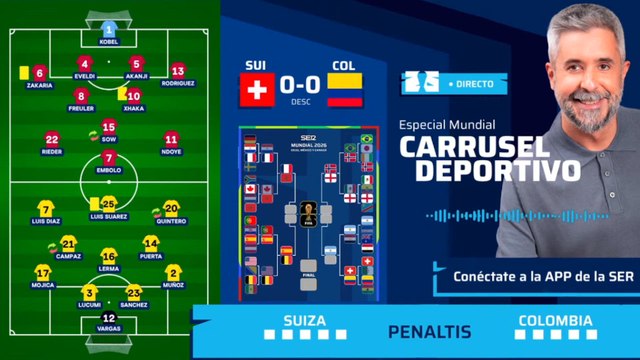 Penaltis Carrusel Suiza - Colombia