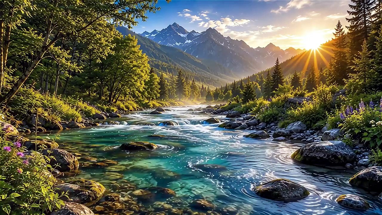 Relaxing Piano Music with Gentle Nature Sounds for Deep Sleep