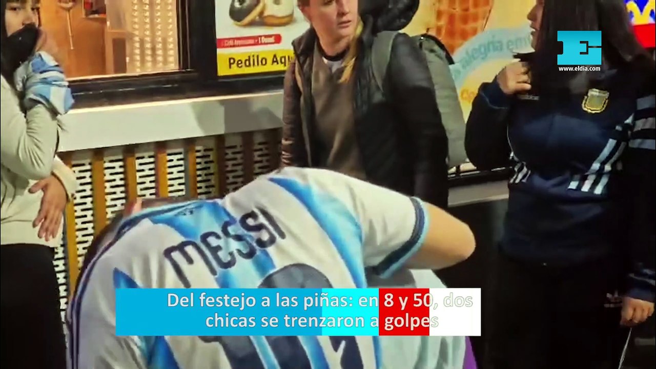 Del festejo a las piñas: en 8 y 50, dos chicas se trenzaron a golpes