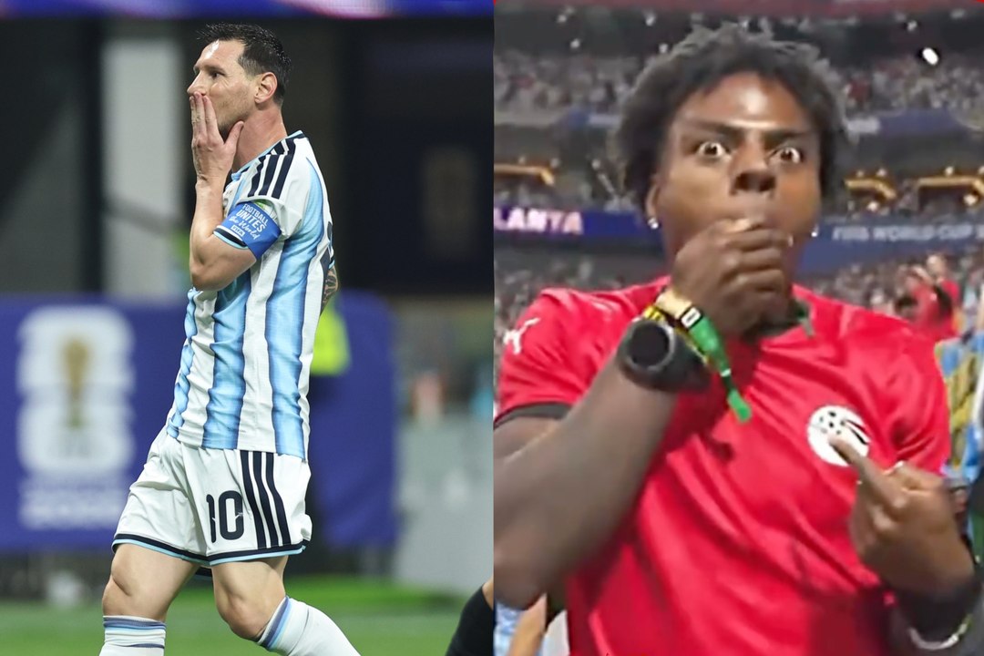 Messi falló el penal tras la distracción de IShowSpeed