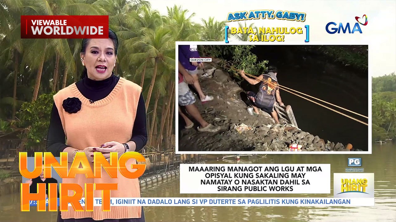 Ask Atty. Gaby - Batang nalunod matapos mahulog sa sirang riprap, sino ang maaaring managot? | Unang Hirit