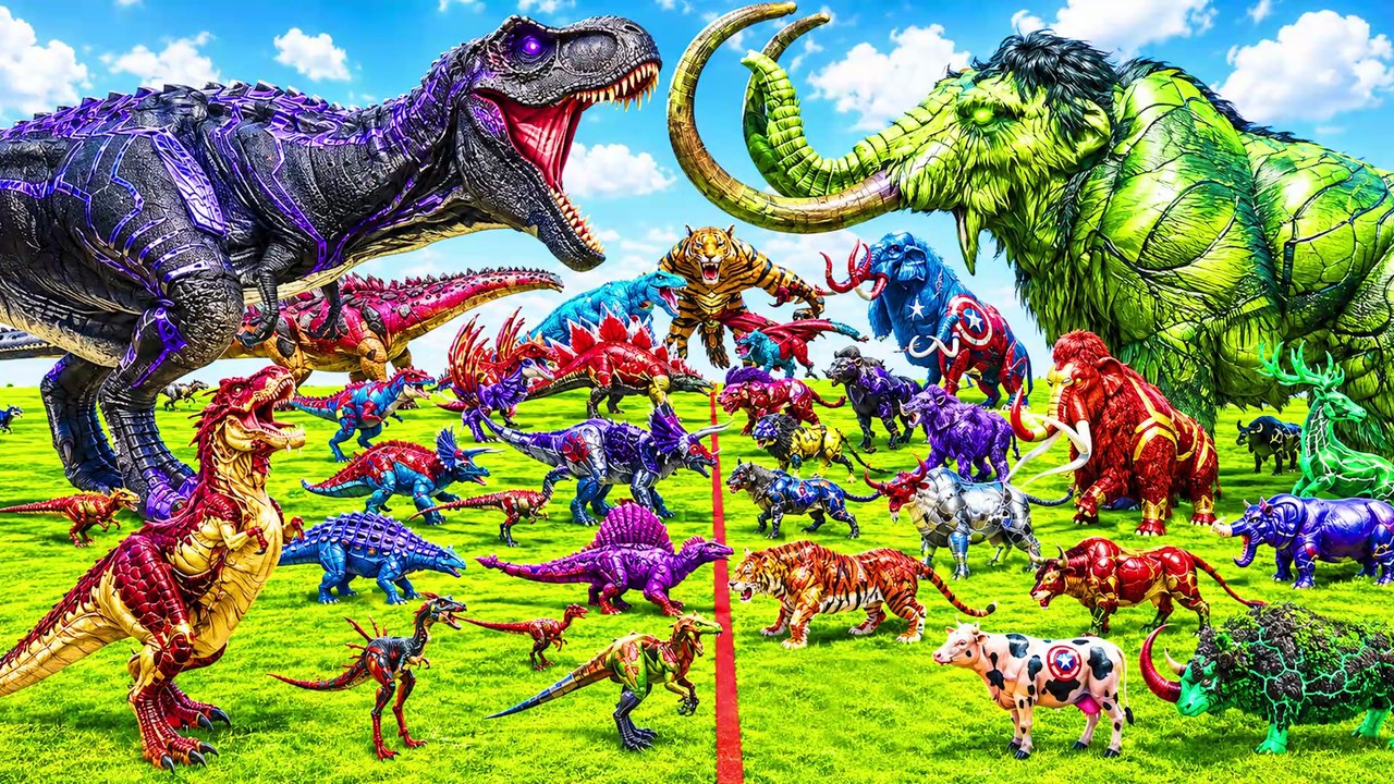 Prehistoric Animals vs Dinosaurs Animals Size Animal Epic Battle Animal Revolt Battle Simulator 1 thumnail