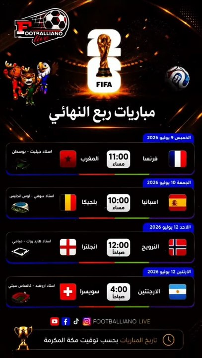 😱 من يقترب خطوة جديدة من لقب كأس العالم 2026؟ | Footballiano Live