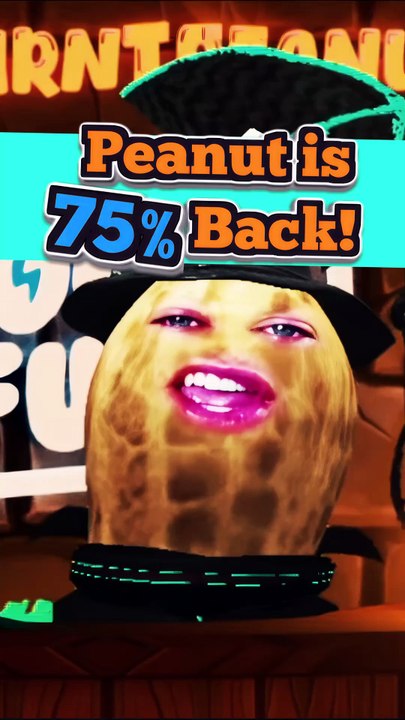 Peanut is finally back... but only at 75% power 💀📉