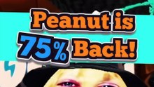 Peanut is finally back... but only at 75% power 💀📉