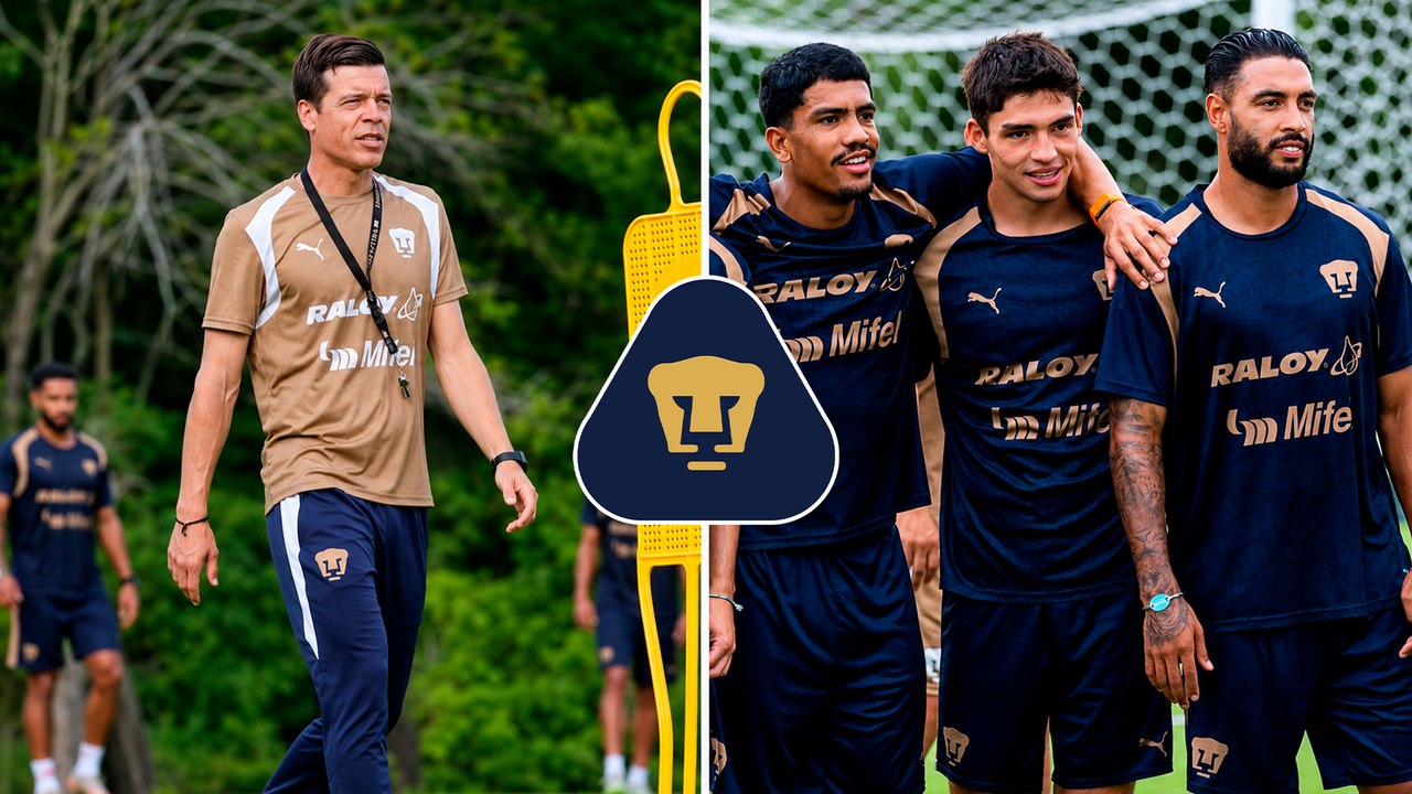Esteban Solari motiva a los jugadores de Pumas rumbo al Apertura 2026 durante la pretemporada