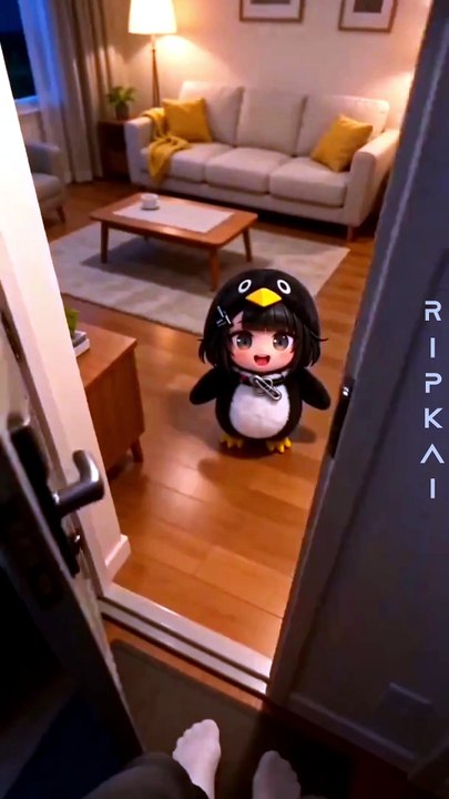 POV: Coming Home to the Cutest Greeting Ever 🐧