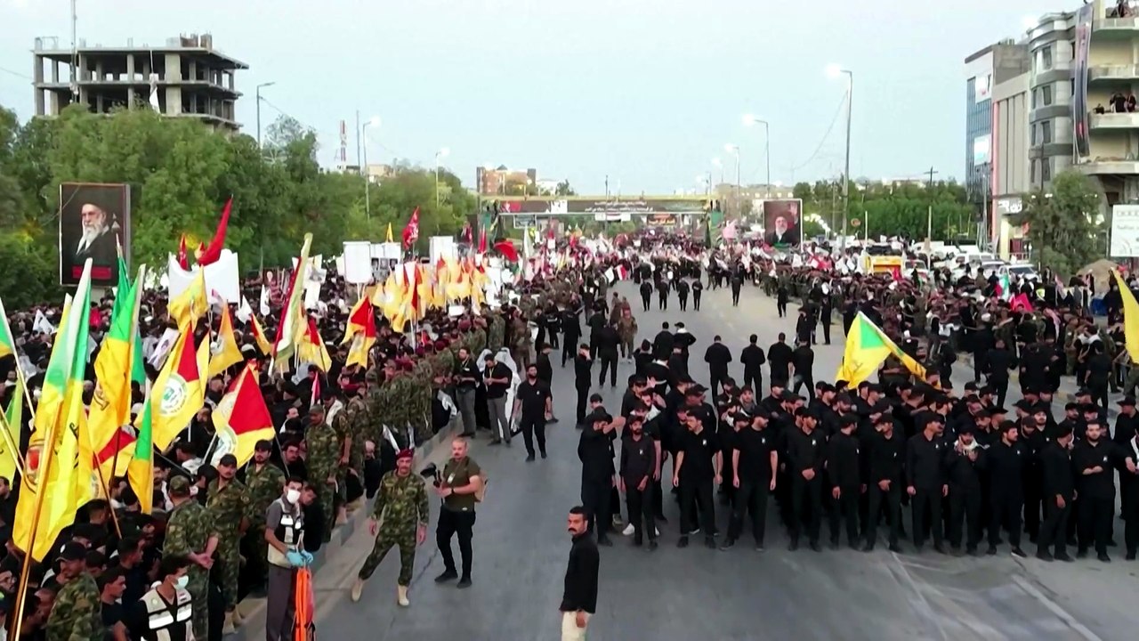 Crowds gather in Iraq's Najf ahead of Khamenei funeral procession
