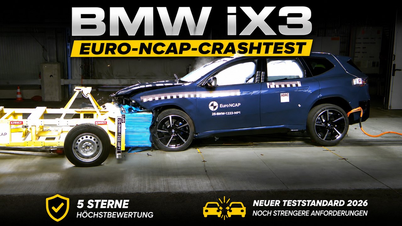 BMW iX3 im Euro-NCAP-Crashtest: Höchstwertung für die Neue Klasse