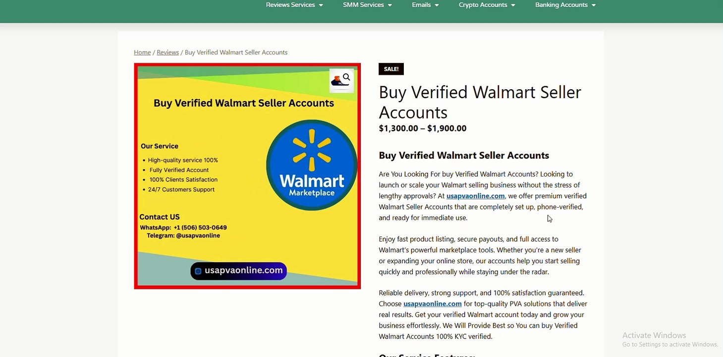 Where To Buy Verified Walmart Seller Accounts