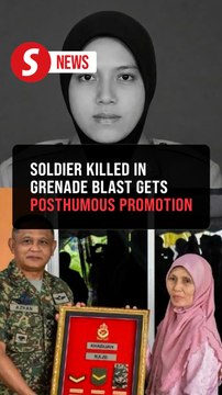 Army honours fallen soldier in June grenade blast with posthumous promotion