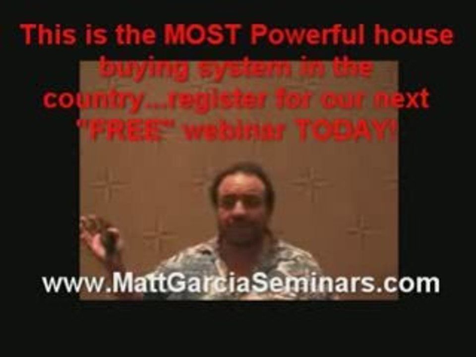 Stop Foreclosesures in ca with Matt Garcia