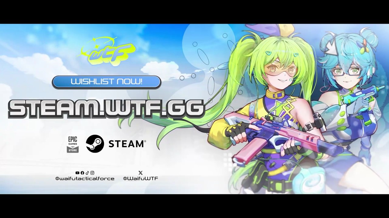 WTF: Waifu Tactical Force Trailer (2027) | NEW Anime Tactical FPS Gameplay in 1080p