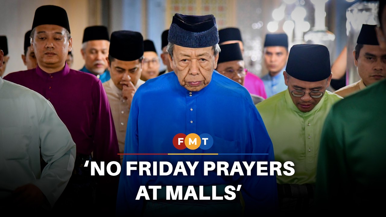 Selangor sultan says no Friday prayers at malls for now