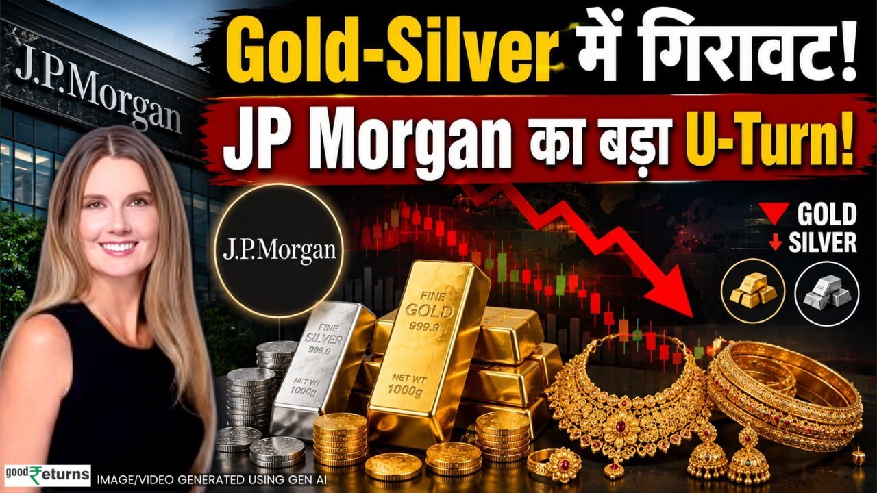Gold Price Today: Gold-Silver में गिरावट, JP Morgan ने बदला Gold Target! क्या और गिरेगा सोना?