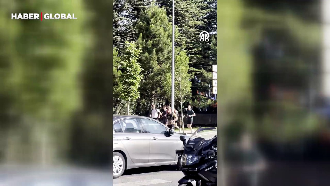 Fransa Cumhurbaşkanı Macron, Seğmenler Parkı'nda koştu