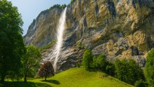 Lauterbrunnen Switzerland Peaceful Alpine Valley 4K 60fps