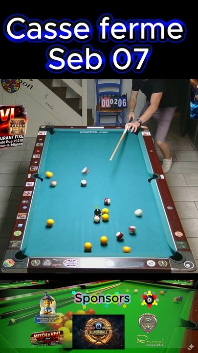 Casse ferme Seb 07 #8pool #blackball #billard #ultimatepool #pourtoi #fyp #fluxshorts #reels