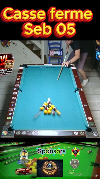 Casse ferme Seb 05 #8pool #blackball #billard #ultimatepool #pourtoi #fyp #fluxshorts #reels