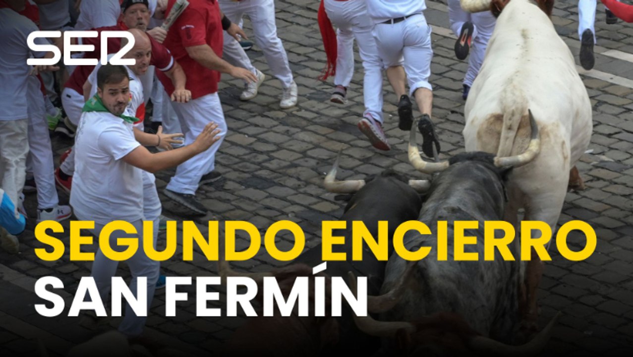 Así ha sido el segundo encierro de San Fermín 2026