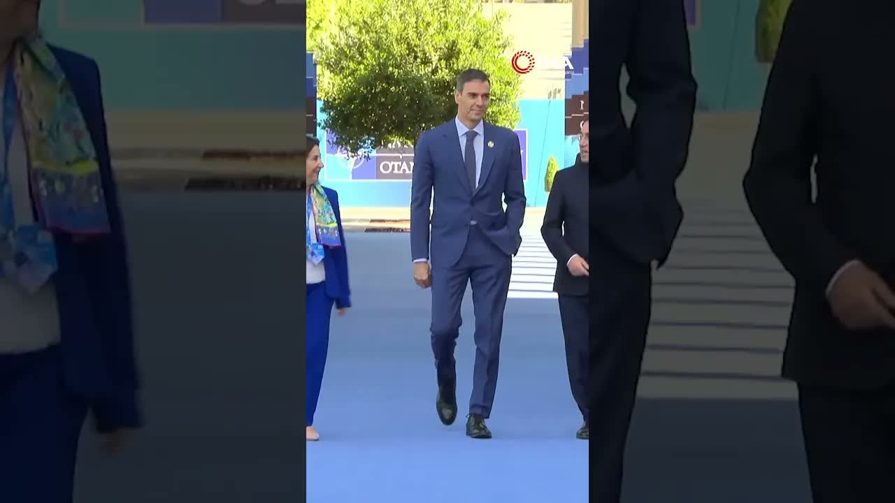 İspanya Başbakanı Sanchez, NATO Liderler Zirvesi için Beştepe'ye geldi
