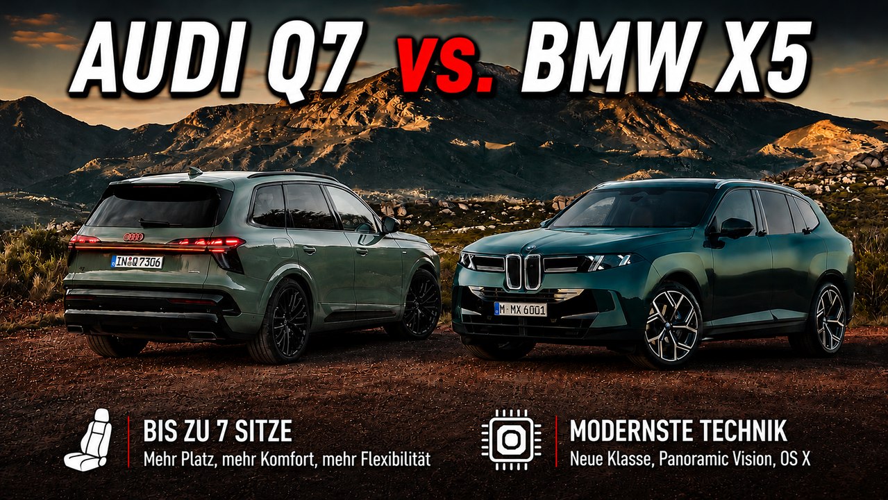 Neuer BMW X5 (G65) trifft auf den neuen Audi Q7 (G8) im Vergleich