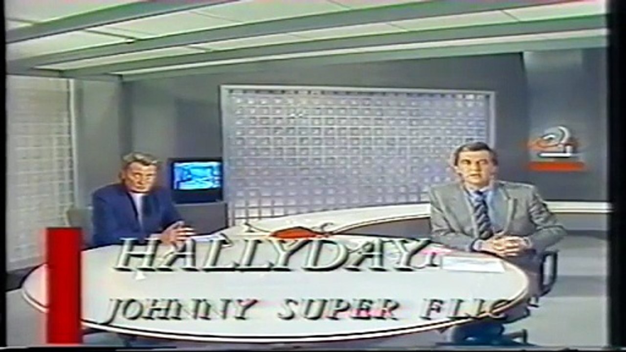 1989 - Johnny Hallyday évoque la série David Lansky dans le Journal de 20H d'Antenne 2 (30 Avril)