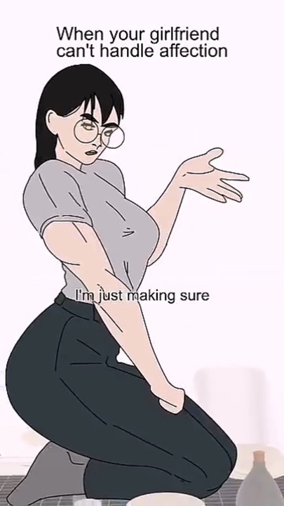 When your girlfriend can't handle affection #animation #funny #shorts #memes #couple #art#todayviral