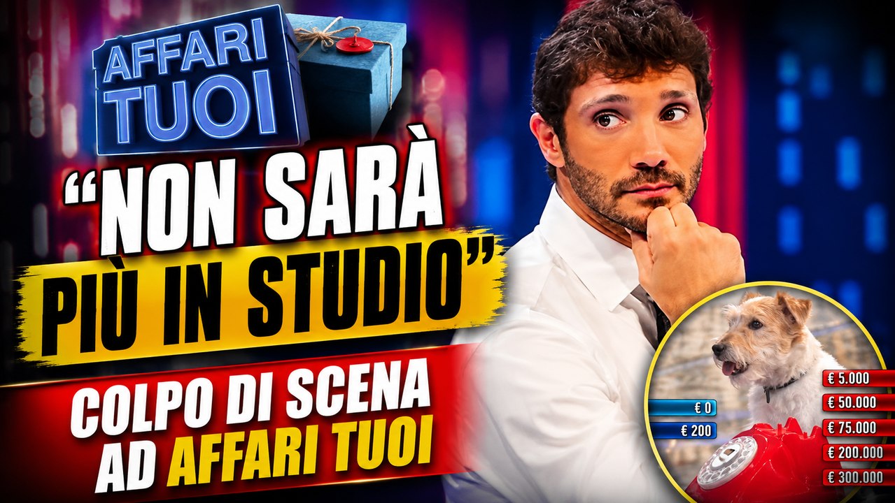 “Non sarà più in studio” colpo di scena ad Affari Tuoi