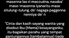 LAGU BUGIS ASLI (Pappoji na mase makkunrai iya riasengnge Mama Cakeoioiku)