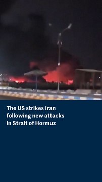 US strikes Iran in response to new attacks in Strait of Hormuz