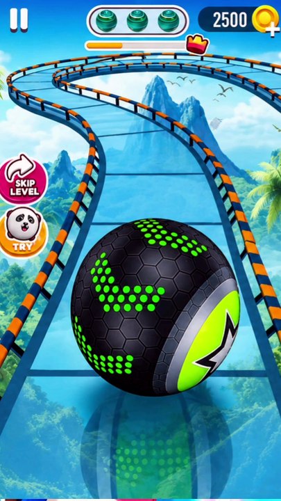 Rolling ball race game challenge