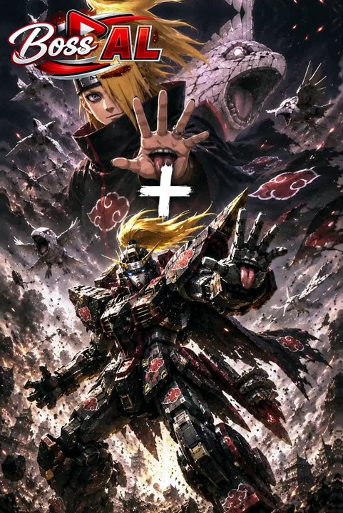 Deidara and sasori + Gundam