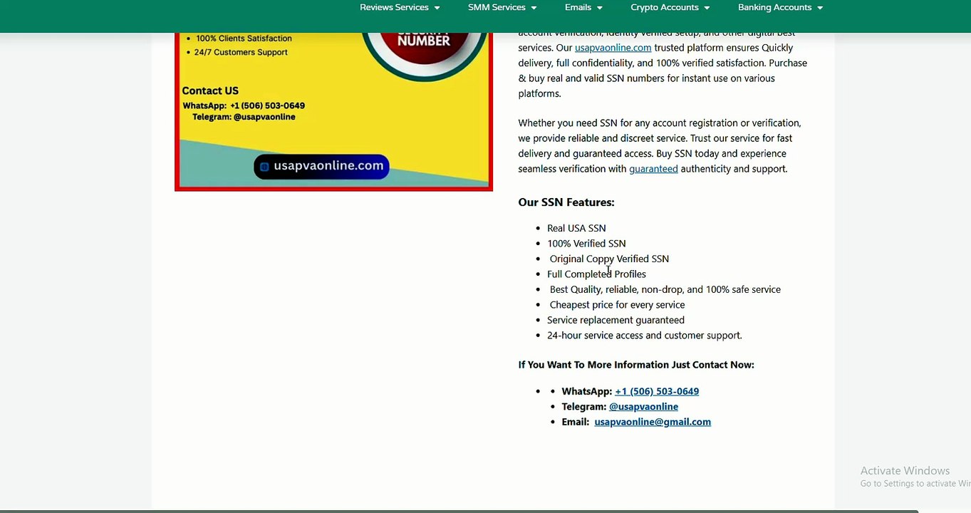 Where to Buy SSN Number Social Security Number