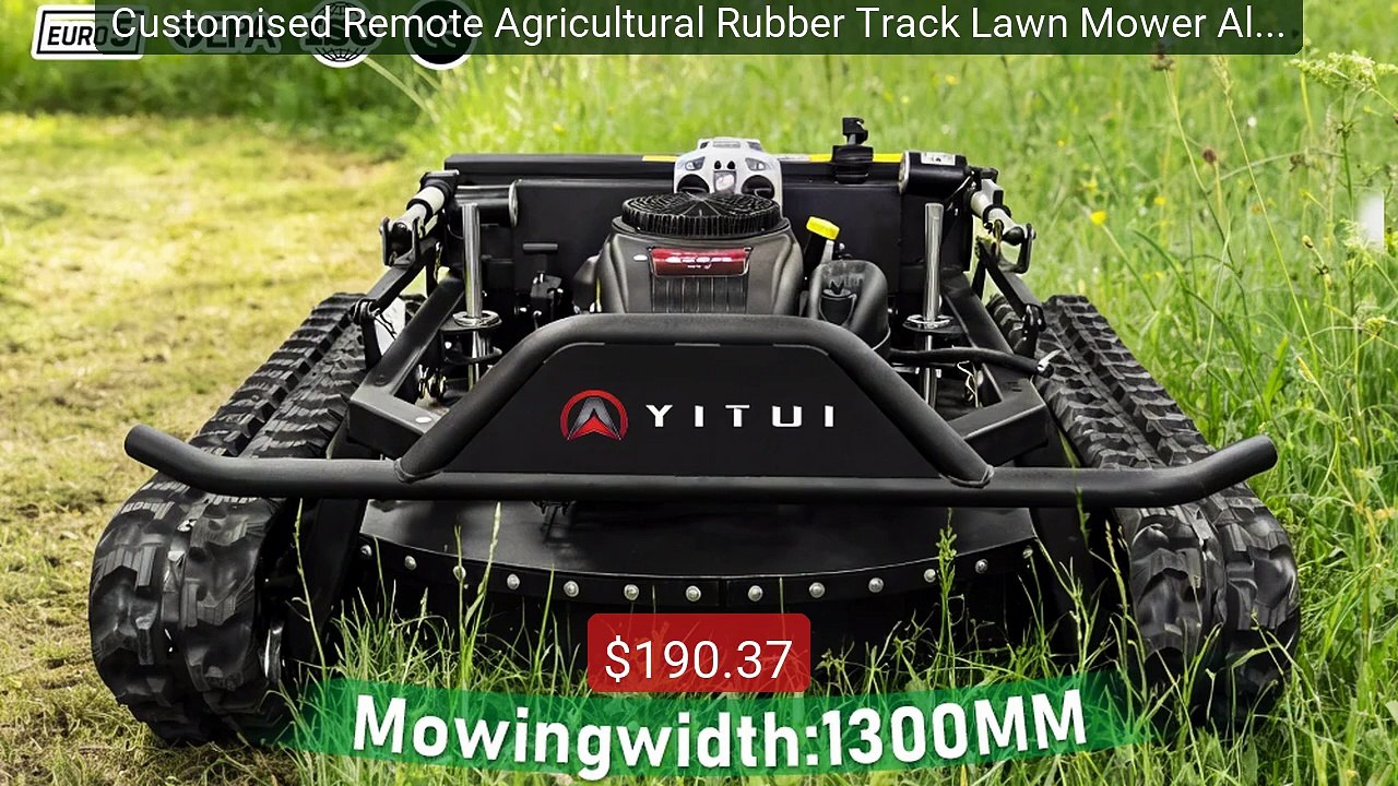 Customised Remote Agricultural Rubber Track Lawn Mower All-Te... -- Amazing Value 2026 | Must Have!