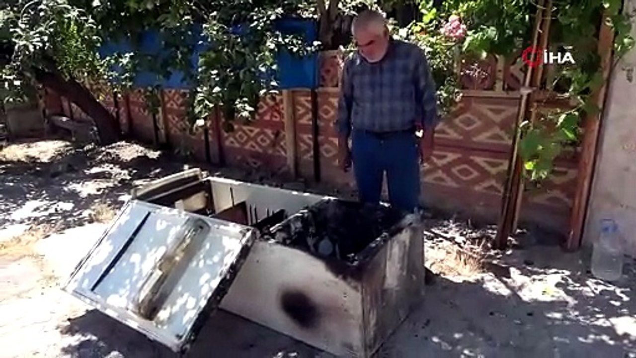 Bomba gibi patlayan buzdolabı sonrası evde büyük maddi hasar oluştu