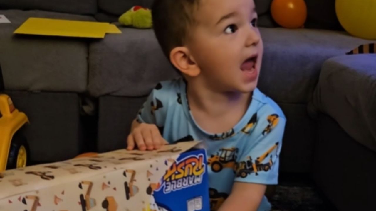 Little Boy Gets Dream Marble Game After Months...