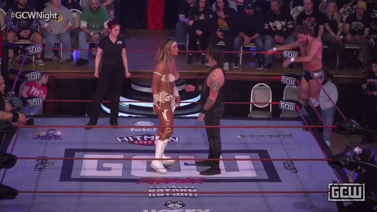 FULL MATCH - Joey Janela & Megan Bayne vs. Atticus Cogar & Otis Cogar - GCW Up All Night 2025