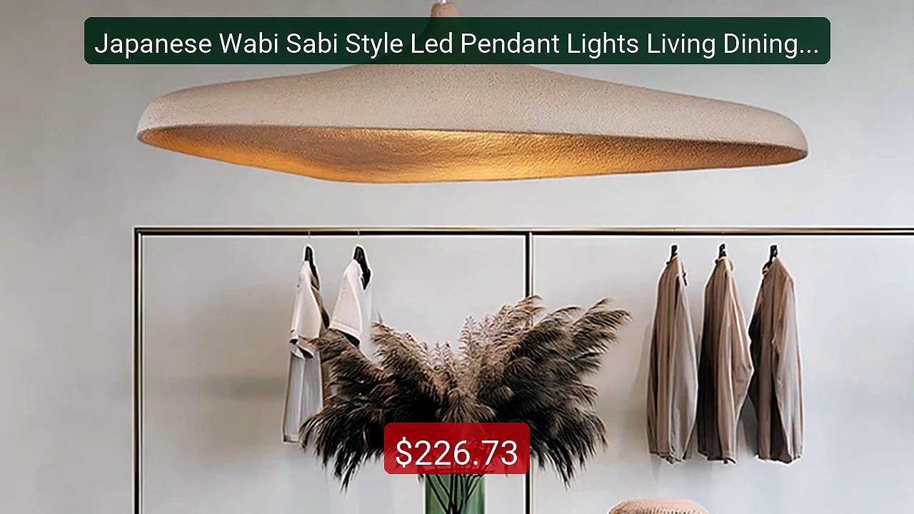 Japanese Wabi Sabi Style Led Pendant Lights Living Dining Roo... -- Amazing Value 2026 | Must Have!