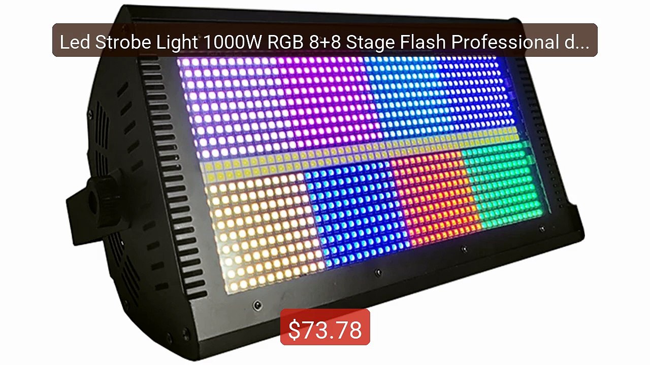 Led Strobe Light 1000W RGB 8+8 Stage Flash Professional dj Wedding ... -- Top Rated 2026 | Buy Now!