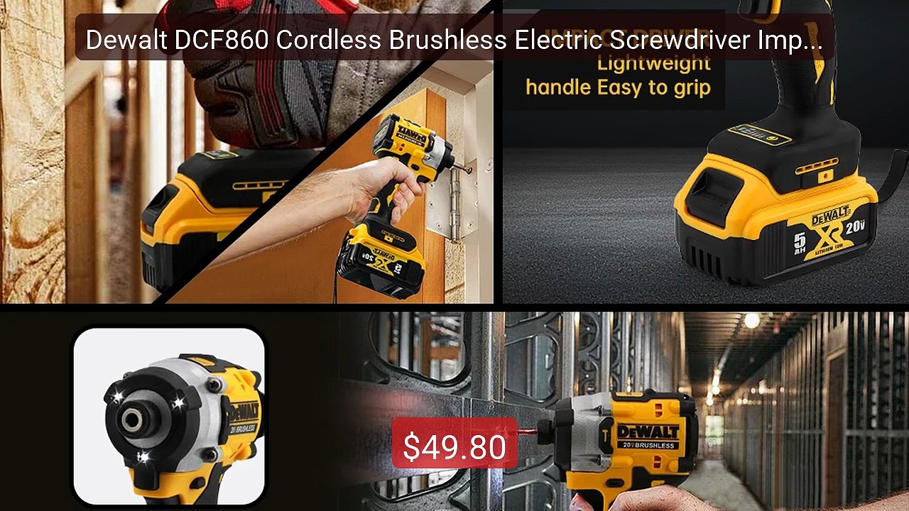 Dewalt DCF860 Cordless Brushless Electric Screwdriver Impact F... -- Best Buy 2026 | Great Quality!