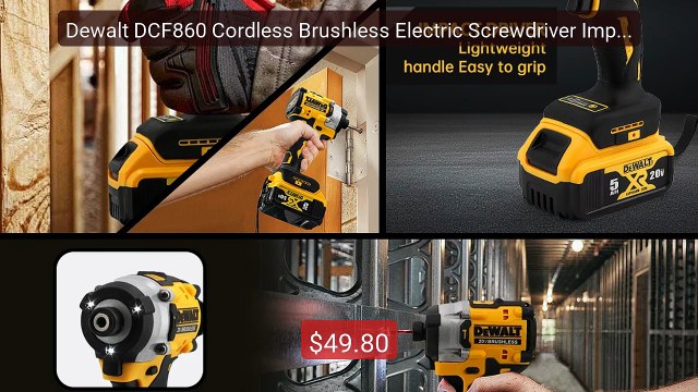 Dewalt DCF860 Cordless Brushless Electric Screwdriver Impact F... Best Buy 2026 | Great Quality!